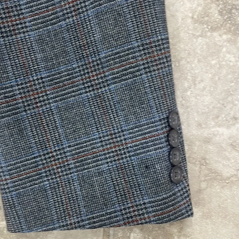 Hart Schaffner‎ Marx Plaid Spirts Blazer Size 44L